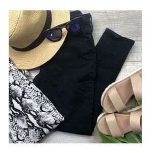 Distressed Black Jeans